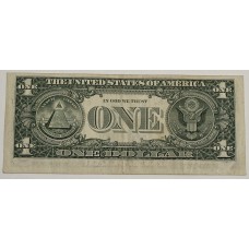 UNITED STATES OF AMERICA 1999 . ONE 1 DOLLAR BANKNOTE . ERROR . MISPRINT ON BOARDERS